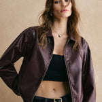Isabelle | Cropped Leren Jas – Modern, Elegant & Tijdloos