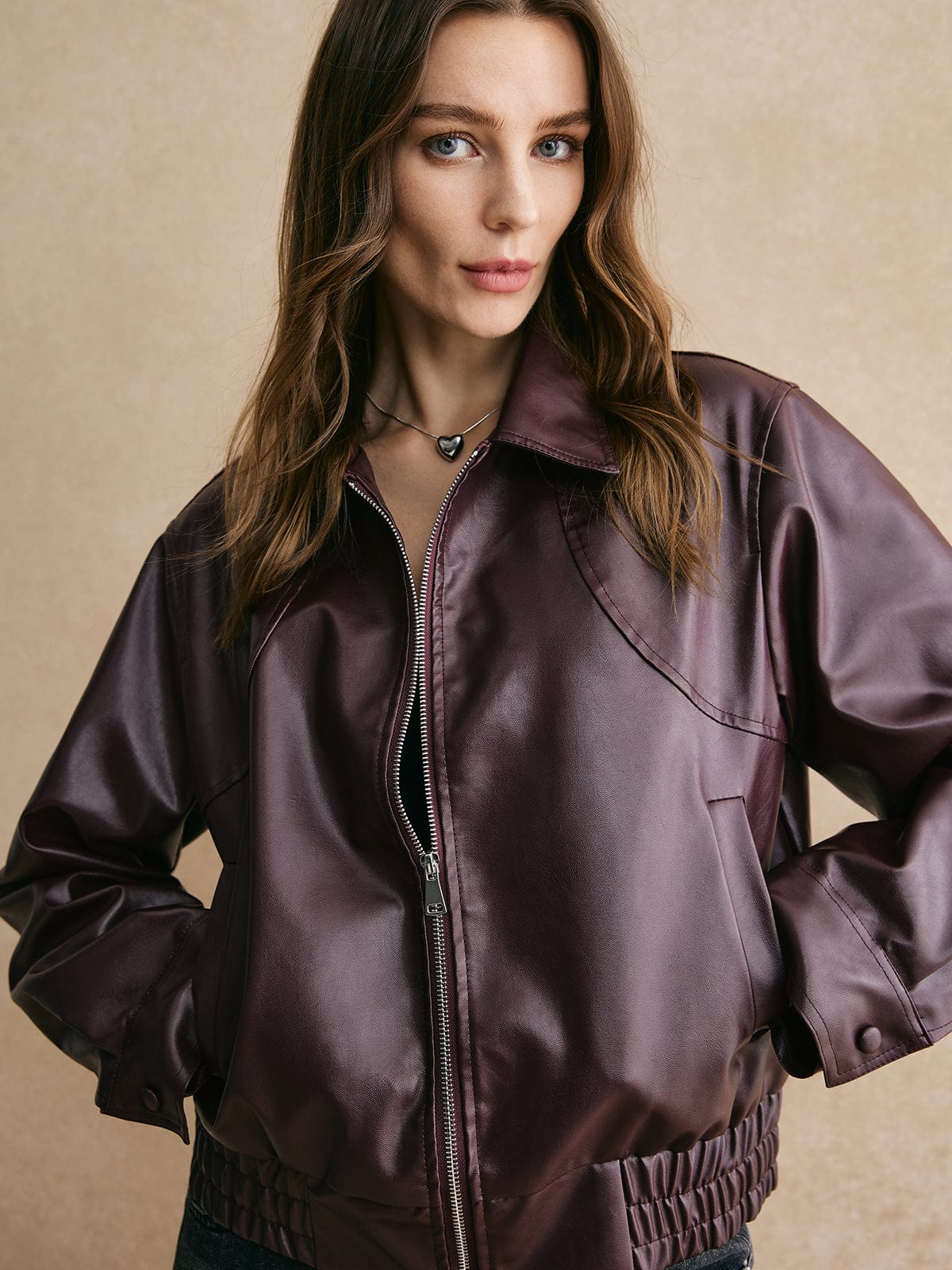 Isabelle | Cropped Leren Jas – Modern, Elegant & Tijdloos