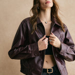 Isabelle | Cropped Leren Jas – Modern, Elegant & Tijdloos