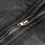 Lara | Zwarte Cropped Bikerjack uit Denim – Voor de ultieme rock-chic look