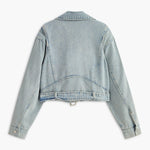 Leona | Cropped Denim Bikerjack – Voor een rebelse en stijlvolle look
