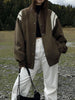Molly | Casual varsity-jack in retro-stijl met gestreepte mouwdetails en ribgebreide boorden
