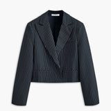 Katja | Stijlvolle Korte Gestreepte Blazer voor Dames