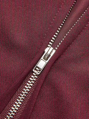 Elena | Minimalistische Jas in Bordeaurood – Elegantie ontmoet veelzijdigheid
