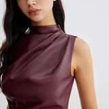 Marousha | Kunstleer Tanktop