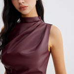 Marousha | Kunstleer Tanktop