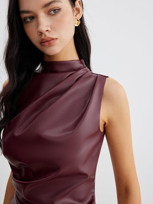 Marousha | Kunstleer Tanktop