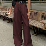Stijlvolle Brede Pantalon Voor Moderne Vrouwen – Luxe Stof, Tijdloze & Comfortabele Pasvorm Voor Iedere Gelegenheid.