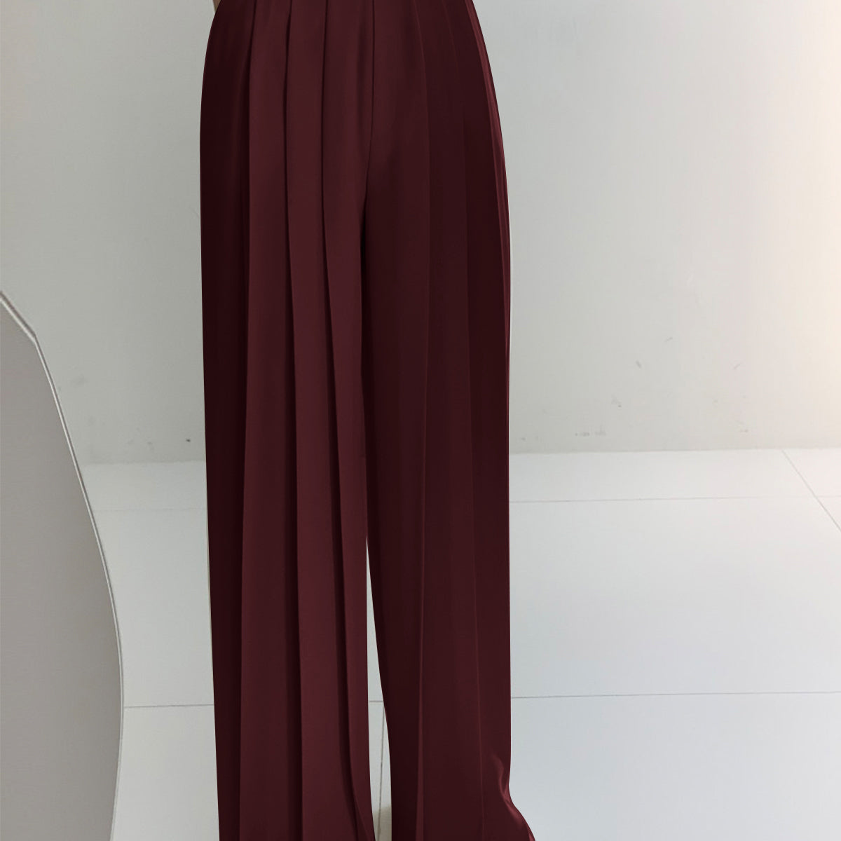 Plissé Hoge Taille Wijde Pantalon Voor Modieuze Vrouwen – Elegant Design, Comfortabele Pasvorm & Ideaal Voor Zowel Dagelijks Gebruik Als Speciale Gelegenheden.