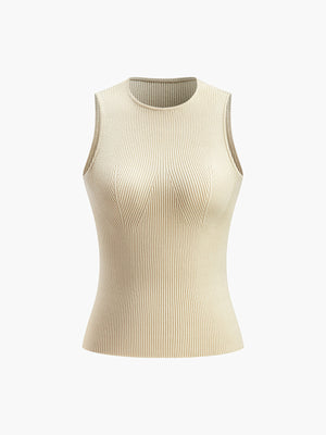 Marie | Mouwloos Bodycon Ribbreisel Tanktop
