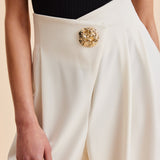 Stijlvolle Hoge Taille Wijde Pantalons Voor Modebewuste Vrouwen – Elegant Ontwerp, Zachte Stof & Veelzijdig Voor Zowel Casual Als Formele Gelegenheden.