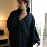 Patricia™ Luxe Fleece Poncho met Capuchon