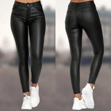 Isabelle™ Dames Leatherlook Skinny Broek