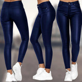 Isabelle™ Dames Leatherlook Skinny Broek