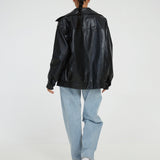 Clara | Oversized Kunstlederen Jas