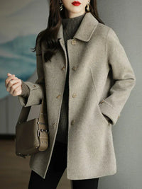 Alix™ Dames Elegante Wolmix Jas