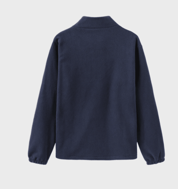 Klassieke™ Heren Fleece Trui met Ritskraag