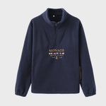 Klassieke™ Heren Fleece Trui met Ritskraag