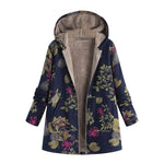 Myrthe™ Warme Fleece Jas met Boho Print