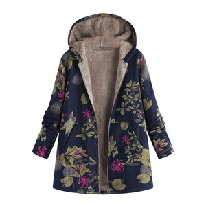 Myrthe™ Warme Fleece Jas met Boho Print