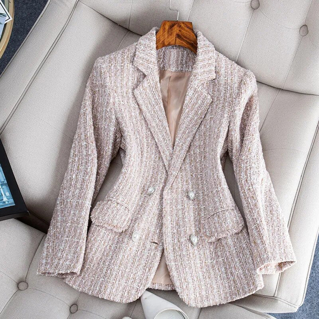Scarlett™ Dames Getailleerde Tweed Blazer