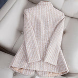 Scarlett™ Dames Getailleerde Tweed Blazer