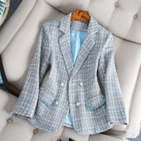 Scarlett™ Dames Getailleerde Tweed Blazer