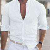 Dean™ Heren Linnen Overhemd