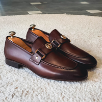 Elmar™ Luxe Heren Loafers met Gouden Accent