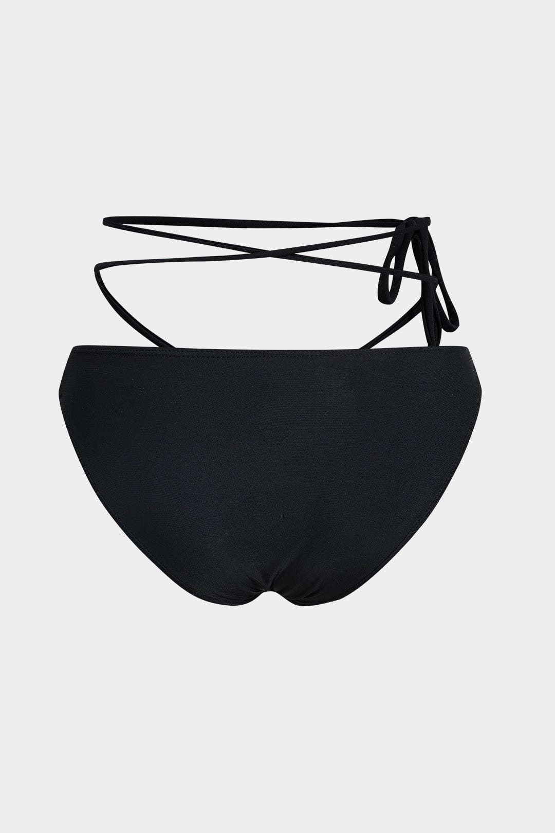 Meredith | Drie-delig Bikini-set met Wikkelband-Design, Pareldetails en Transparante Pareo