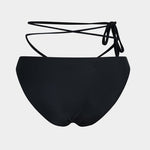 Meredith | Drie-delig Bikini-set met Wikkelband-Design, Pareldetails en Transparante Pareo