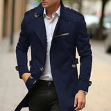 Waterdichte Herenjas met Klassieke Old Money Stijl