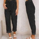 Scarlett™ Dames Casual Linnenlook Broek