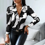 Larissa-Sophie™ Dames Satijnen Blouse