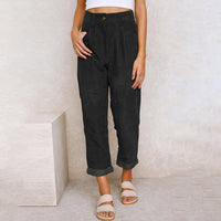 Scarlett™ Dames Casual Linnenlook Broek