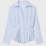 Getailleerde Blouse met Tailleband en Elegante Pasvorm