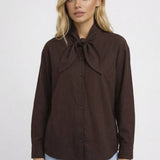Elegante Blouse met Strikdetail en Tijdloze Pasvorm
