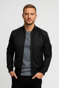 Bomberjack Heren | Tijdloos | Met Ritsdetails | All-Season | Comfortabele pasvorm