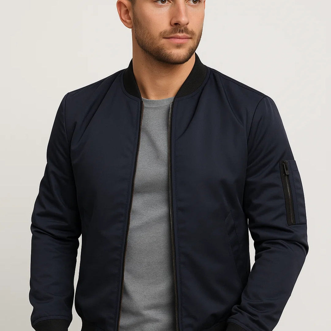 Bomberjack Heren | Tijdloos | Met Ritsdetails | All-Season | Comfortabele pasvorm