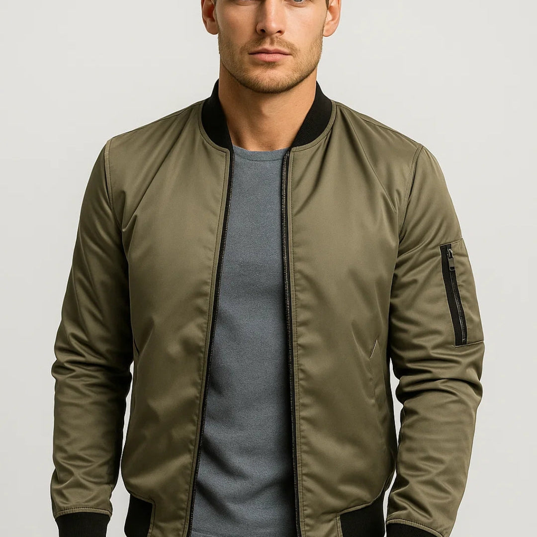 Bomberjack Heren | Tijdloos | Met Ritsdetails | All-Season | Comfortabele pasvorm