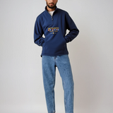 Klassieke™ Heren Fleece Trui met Ritskraag