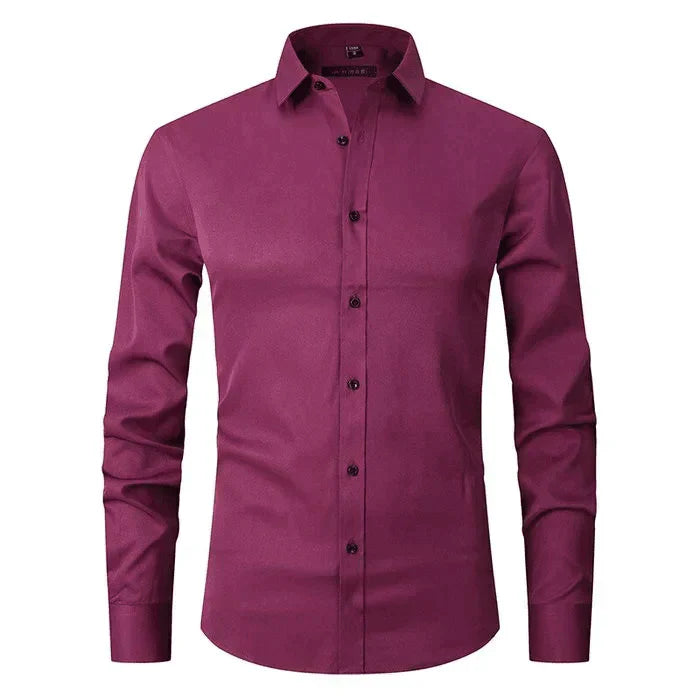 Braony | Klassiek Langarm Herenhemd met moderne Slim-Fit