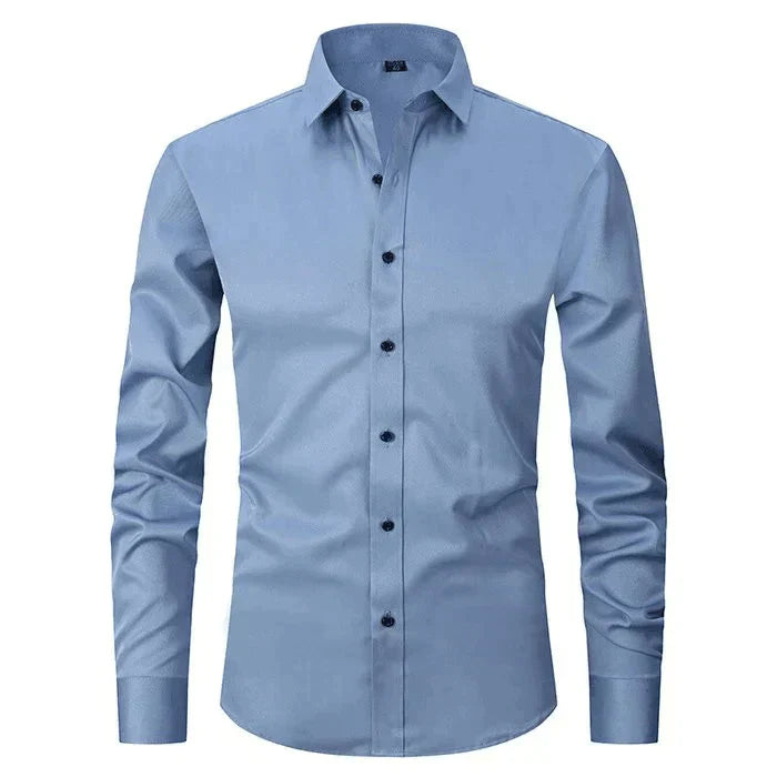 Braony | Klassiek Langarm Herenhemd met moderne Slim-Fit