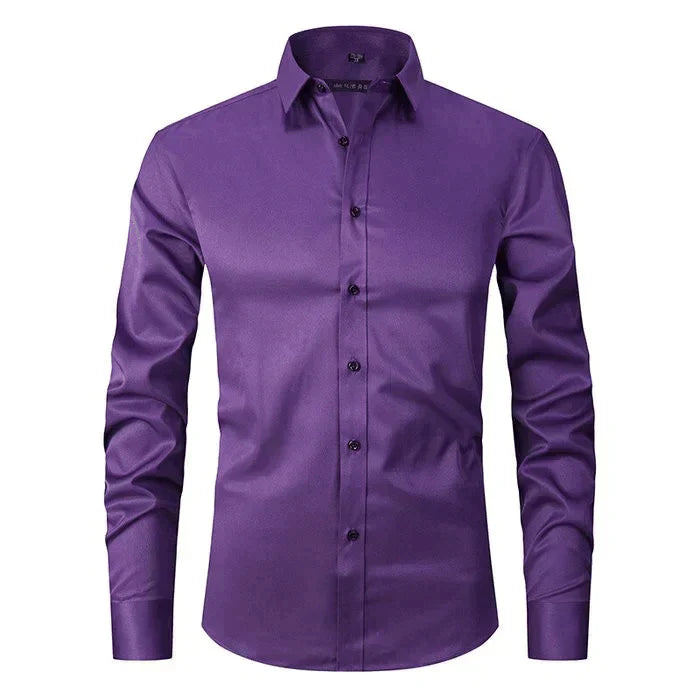 Braony | Klassiek Langarm Herenhemd met moderne Slim-Fit