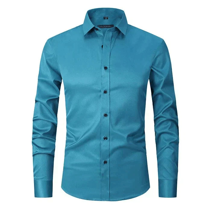 Braony | Klassiek Langarm Herenhemd met moderne Slim-Fit