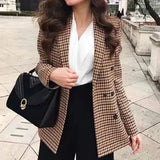 Chloe™ Dames Geruite Blazer