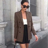 Chloe™ Dames Geruite Blazer