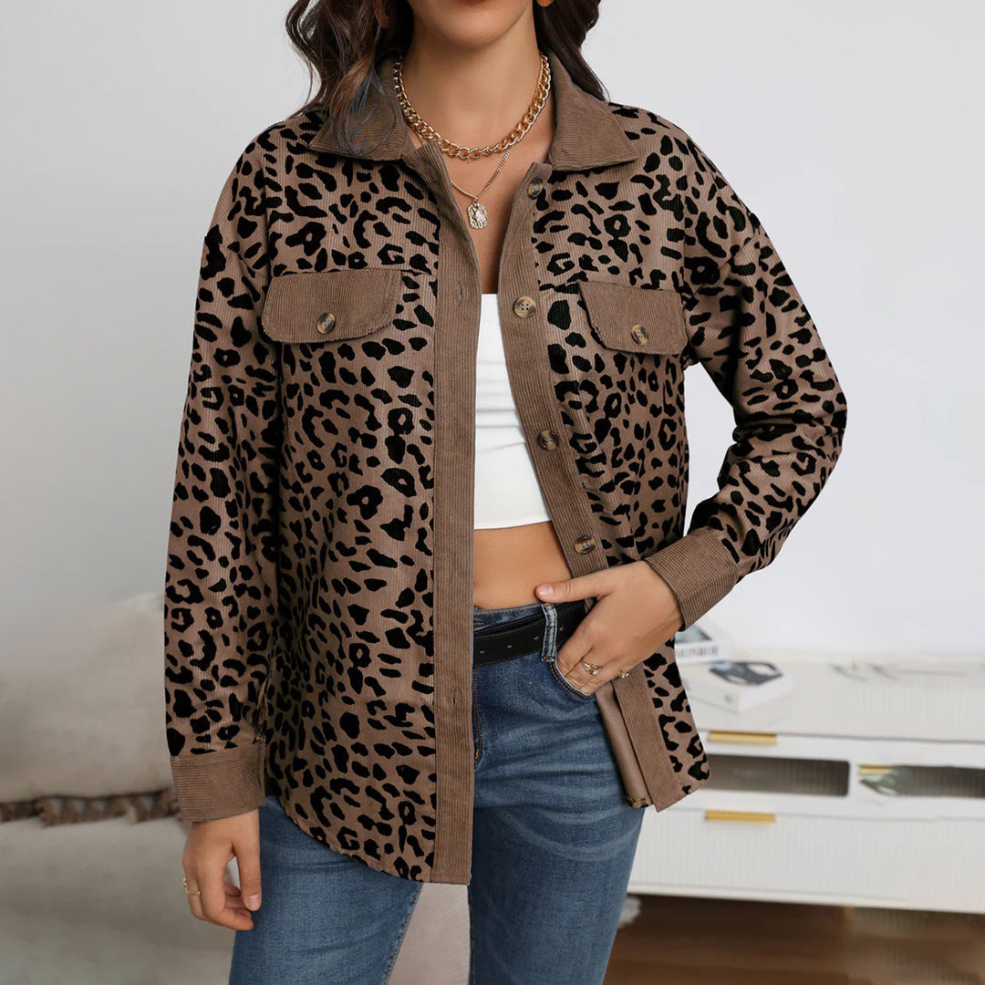 Alice™ Dames Jas met Luipaardprint