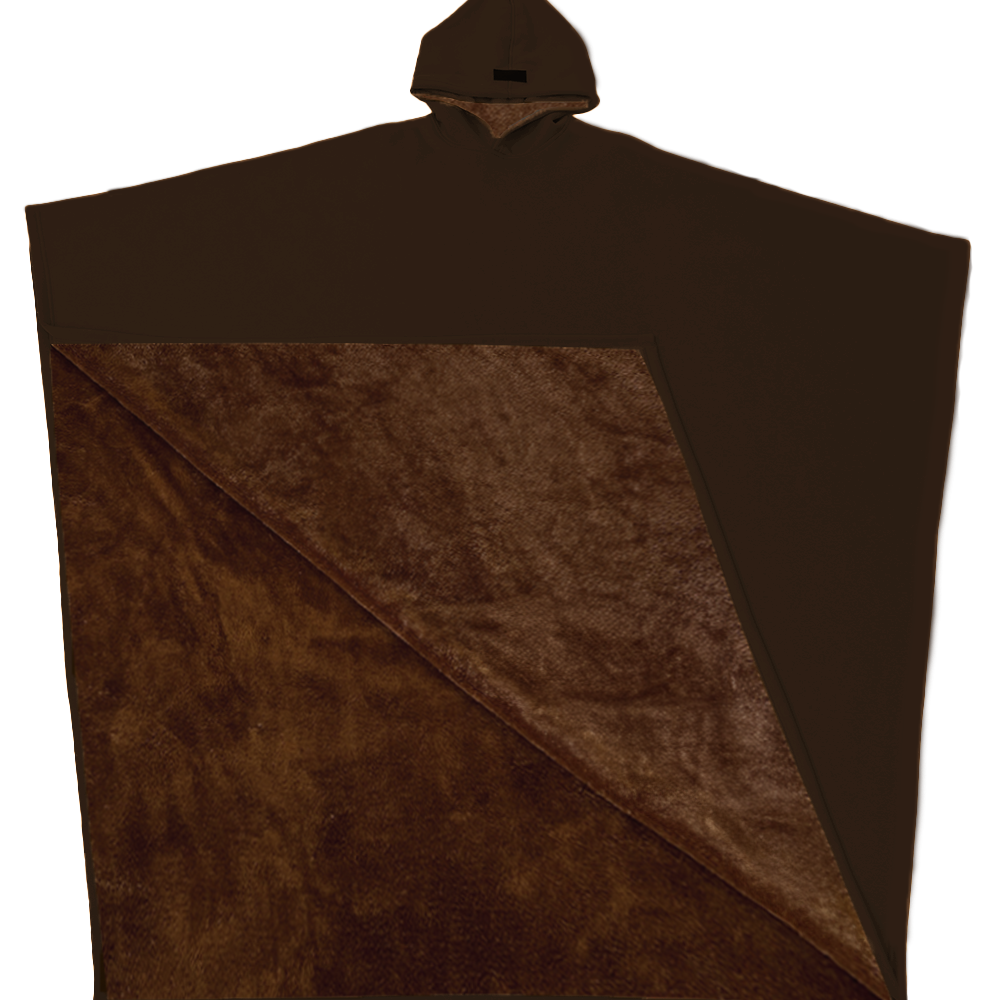 Patricia™ Luxe Fleece Poncho met Capuchon