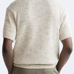 Casual gebreid poloshirt in vintage-look